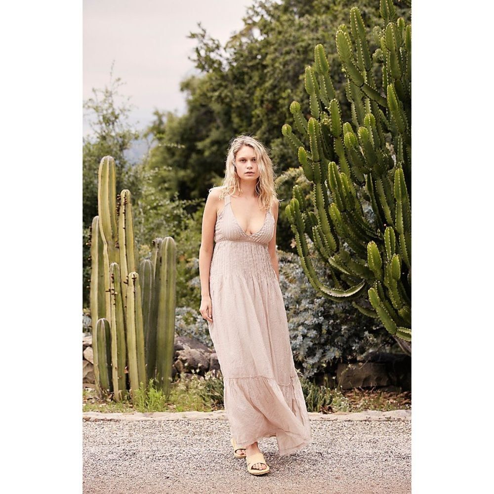 Free People Frankie Pintuck Maxi Dress